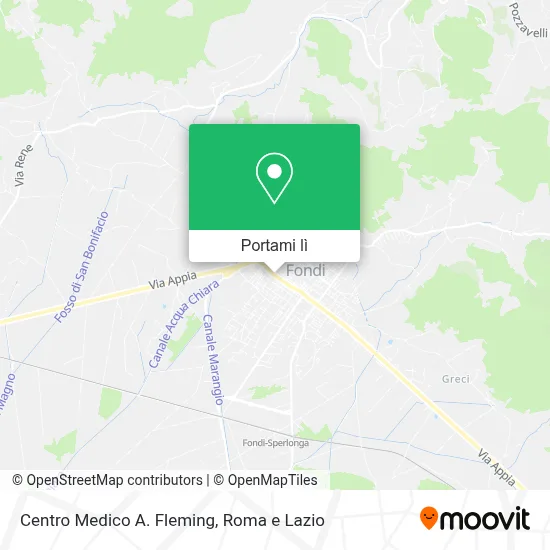 Mappa Centro Medico A. Fleming