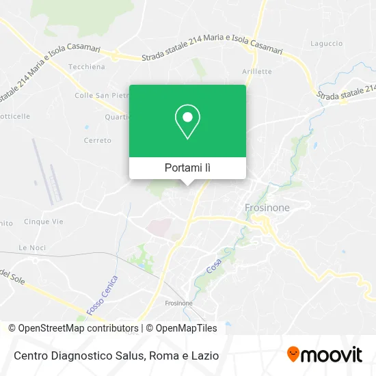 Mappa Centro Diagnostico Salus