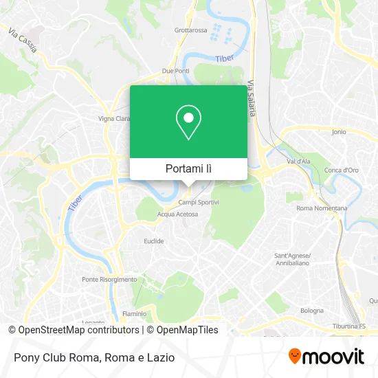 Mappa Pony Club Roma