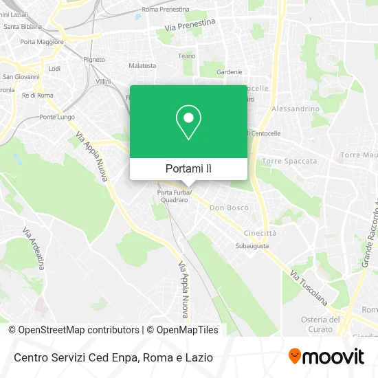 Mappa Centro Servizi Ced Enpa