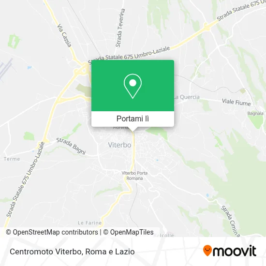 Mappa Centromoto Viterbo