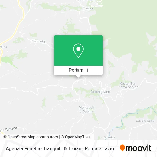 Mappa Agenzia Funebre Tranquilli & Troiani