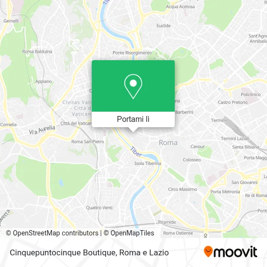 Mappa Cinquepuntocinque Boutique
