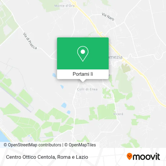Mappa Centro Ottico Centola