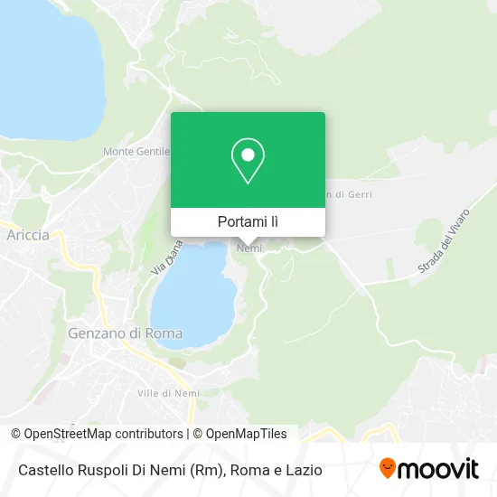 Mappa Castello Ruspoli Di Nemi (Rm)