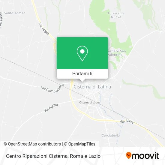 Mappa Centro Riparazioni Cisterna