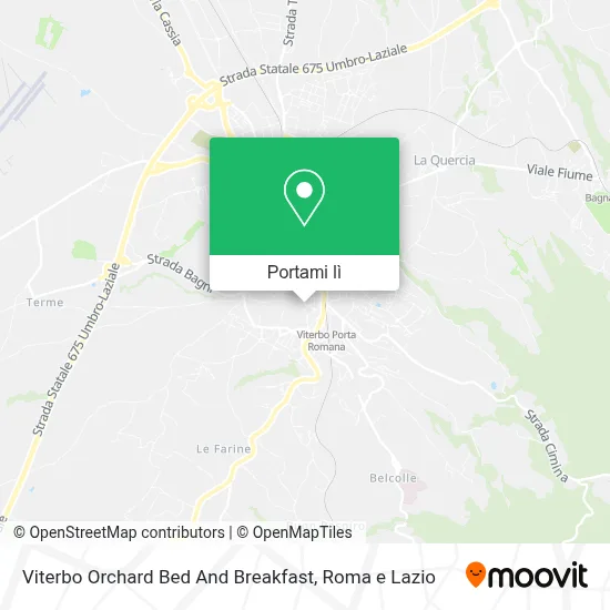 Mappa Viterbo Orchard Bed And Breakfast