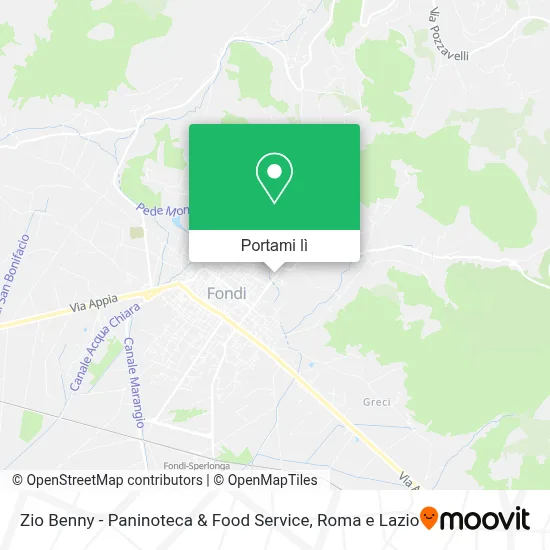 Mappa Zio Benny - Paninoteca & Food Service