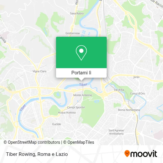 Mappa Tiber Rowing