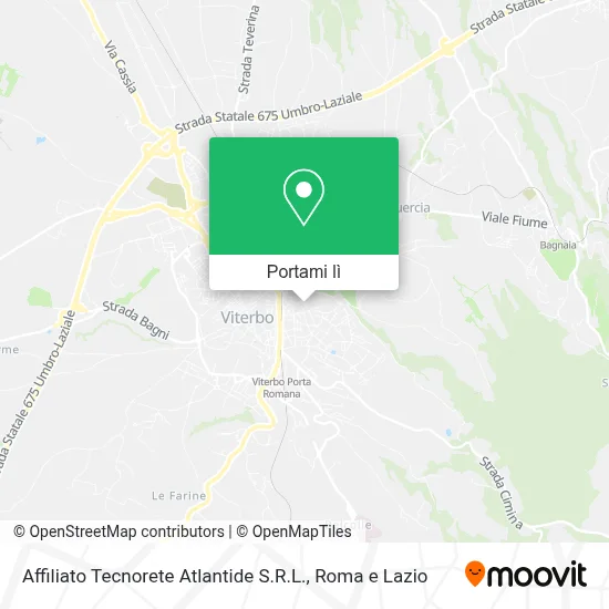 Mappa Affiliato Tecnorete Atlantide S.R.L.