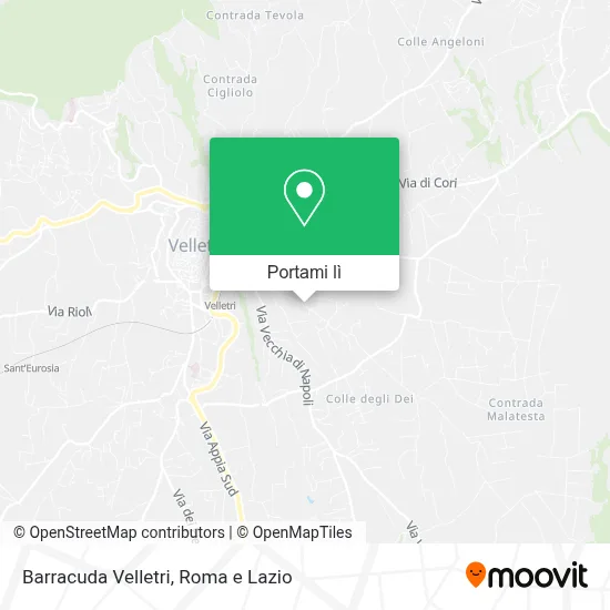 Mappa Barracuda Velletri