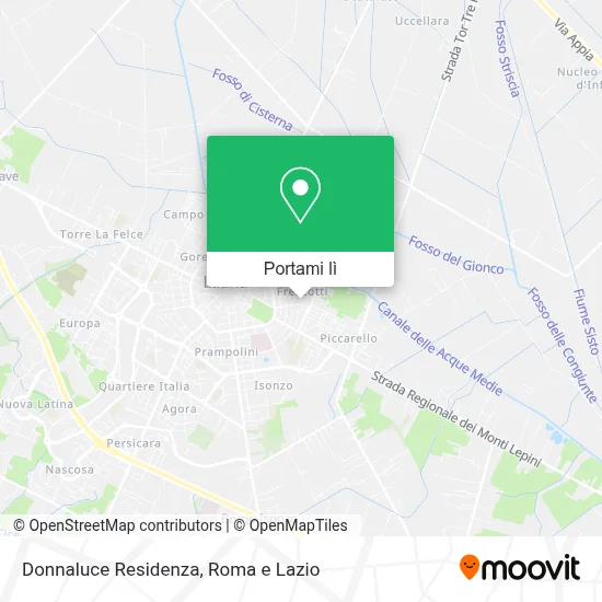 Mappa Donnaluce Residenza