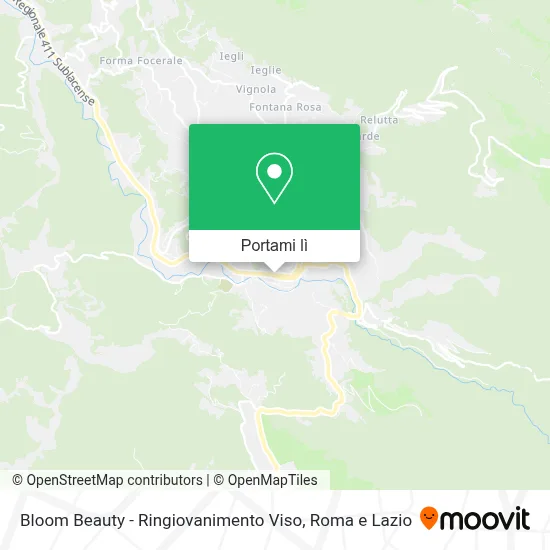 Mappa Bloom Beauty - Ringiovanimento Viso