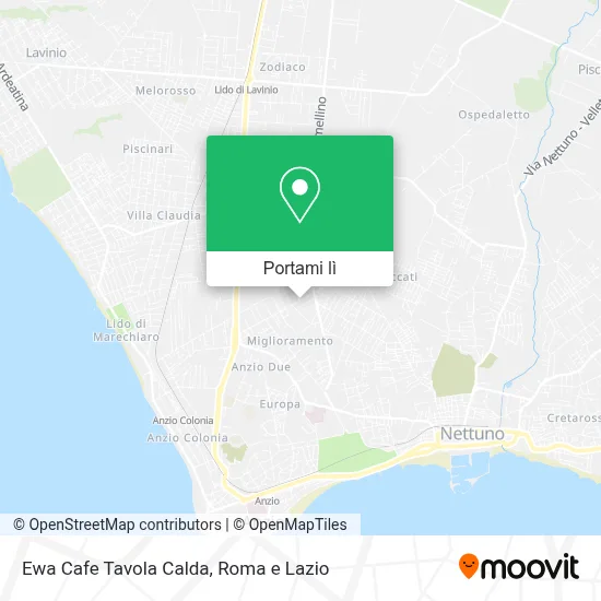 Mappa Ewa Cafe Tavola Calda