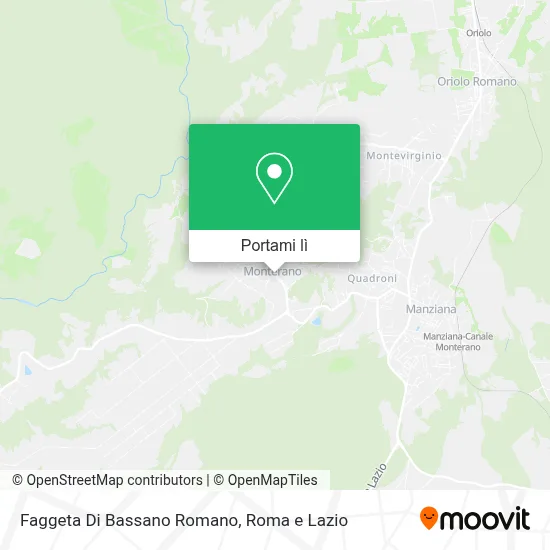 Mappa Faggeta Di Bassano Romano