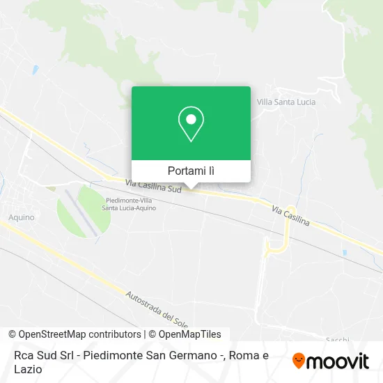 Mappa Rca Sud Srl - Piedimonte San Germano -