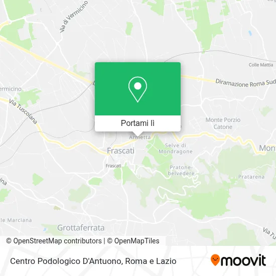 Mappa Centro Podologico D'Antuono