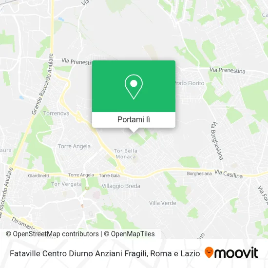 Mappa Fataville Centro Diurno Anziani Fragili