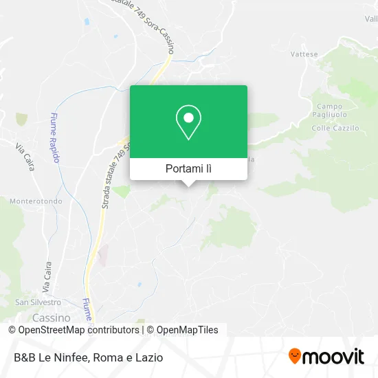 Mappa B&B Le Ninfee