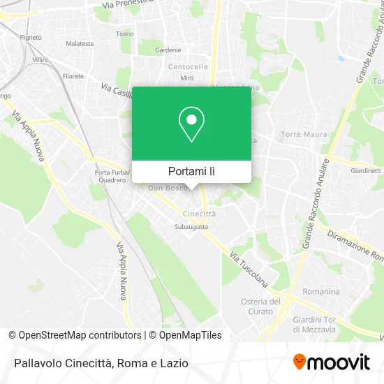 Mappa Pallavolo Cinecittà