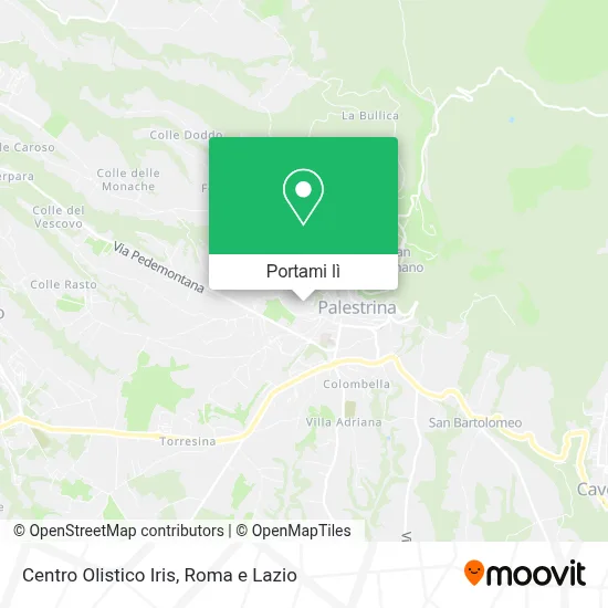 Mappa Centro Olistico Iris