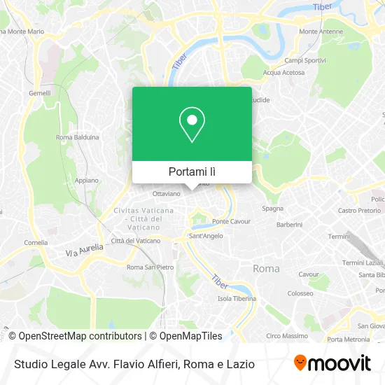 Mappa Studio Legale Avv. Flavio Alfieri