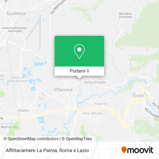 Mappa Affittacamere La Palma