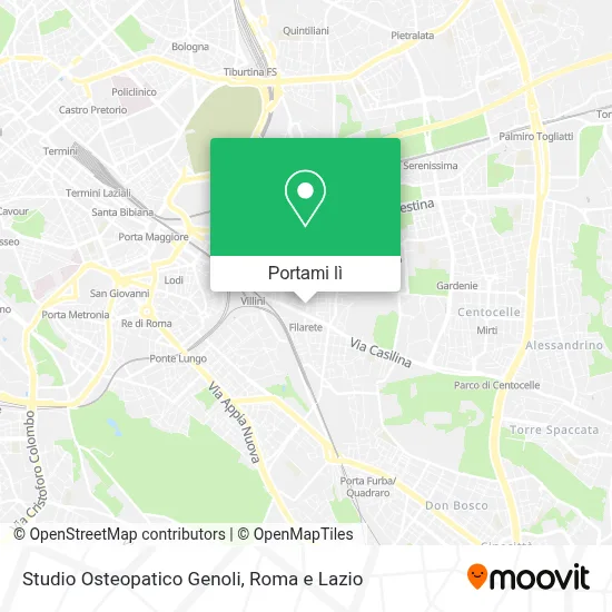 Mappa Studio Osteopatico Genoli