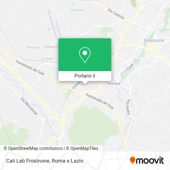 Mappa Cali Lab Frosinone