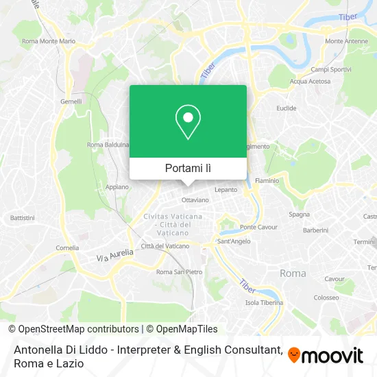 Mappa Antonella Di Liddo - Interpreter & English Consultant