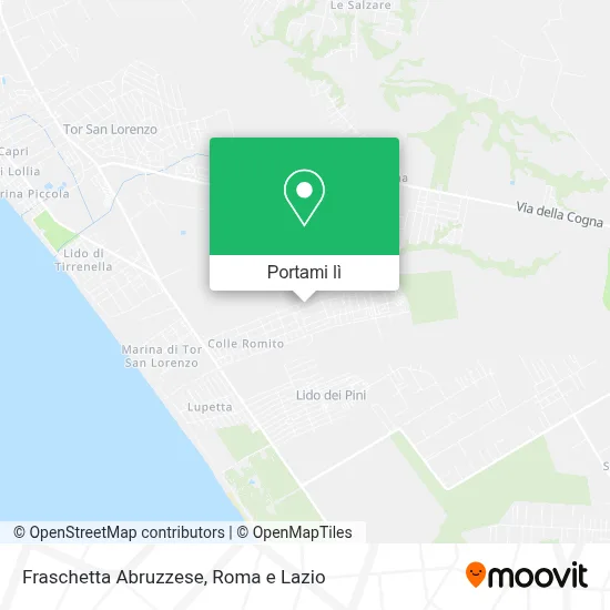 Mappa Fraschetta Abruzzese