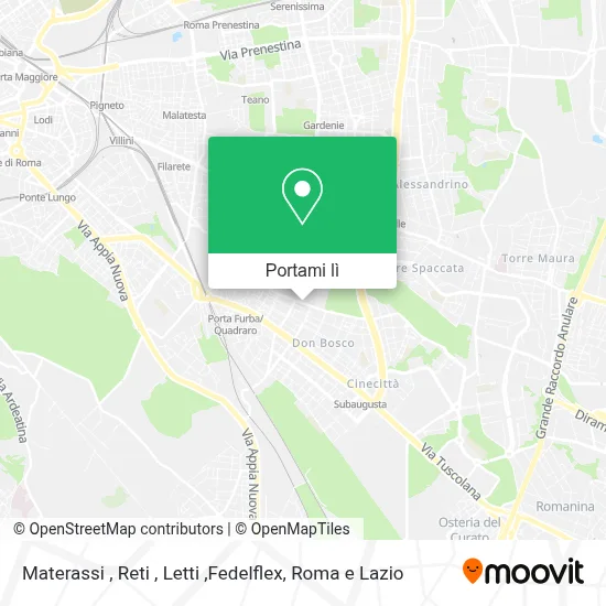 Mappa Materassi , Reti , Letti ,Fedelflex