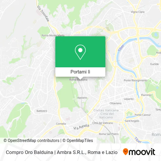 Mappa Compro Oro Balduina | Ambra S.R.L.
