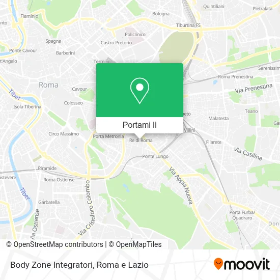 Mappa Body Zone Integratori