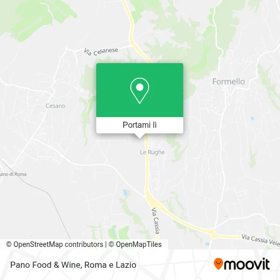 Mappa Pano Food & Wine