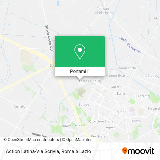 Mappa Action Latina-Via Scrivia