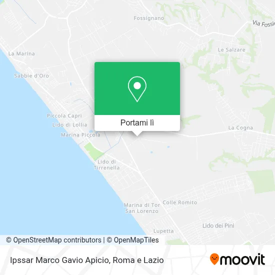 Mappa Ipssar Marco Gavio Apicio