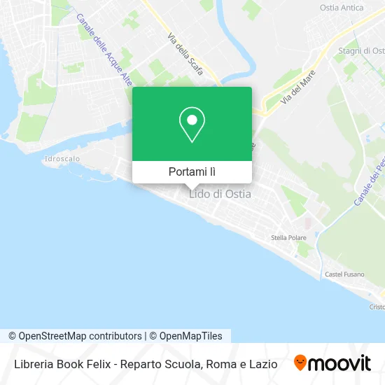 Mappa Libreria Book Felix - Reparto Scuola
