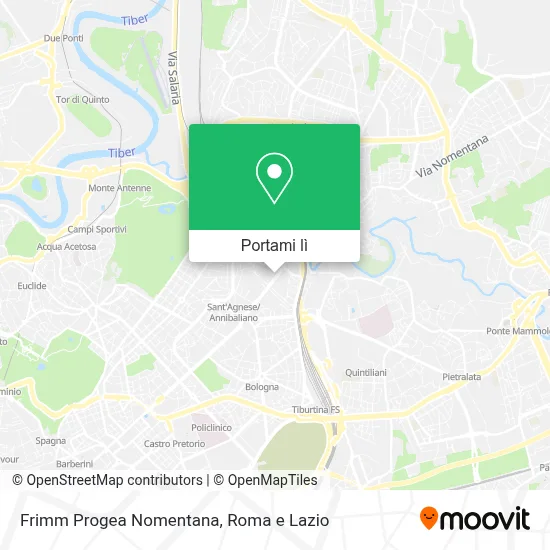 Mappa Frimm Progea Nomentana