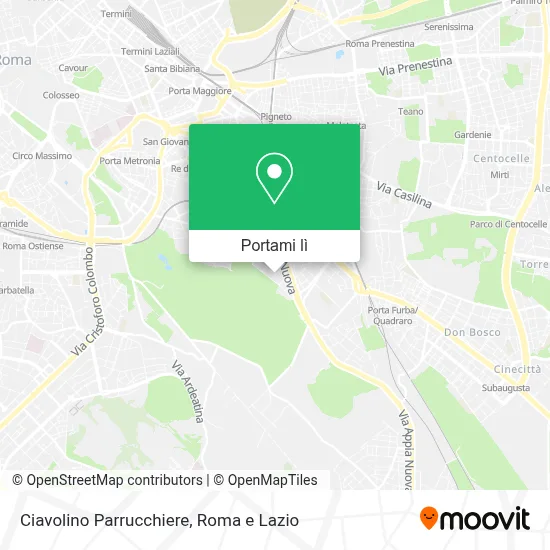 Mappa Ciavolino Parrucchiere