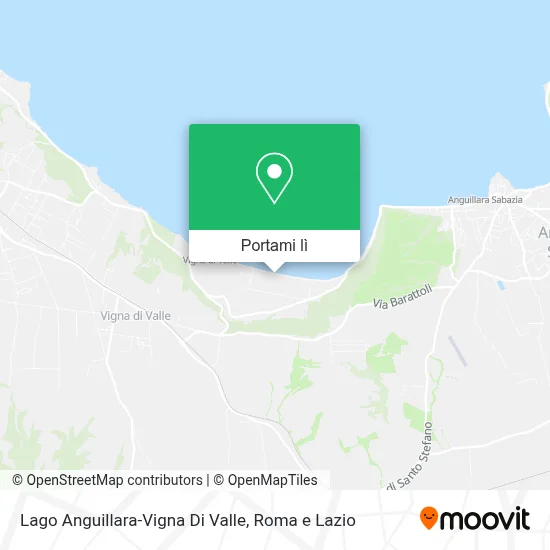 Mappa Lago Anguillara-Vigna Di Valle