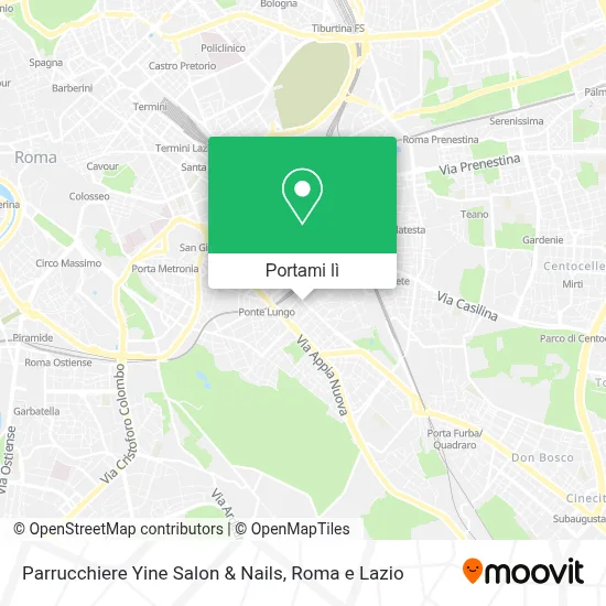 Mappa Parrucchiere Yine Salon & Nails