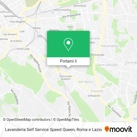 Mappa Lavanderia Self Service Speed Queen