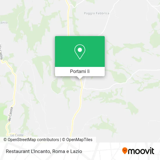 Mappa Restaurant L'Incanto