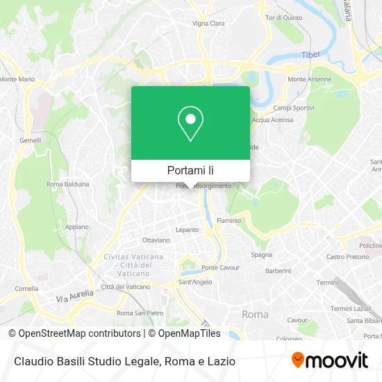 Mappa Claudio Basili Studio Legale