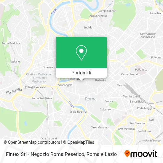 Mappa Fintex Srl - Negozio Roma Peserico