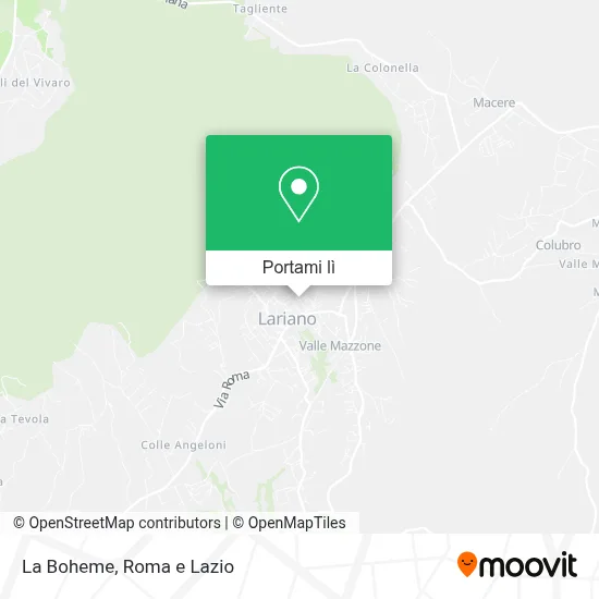 Mappa La Boheme
