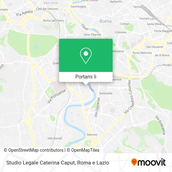 Mappa Studio Legale Caterina Caput