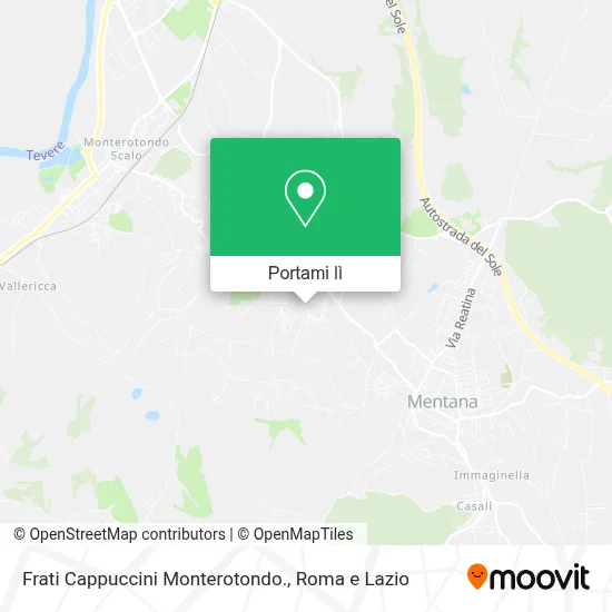 Mappa Frati Cappuccini Monterotondo.
