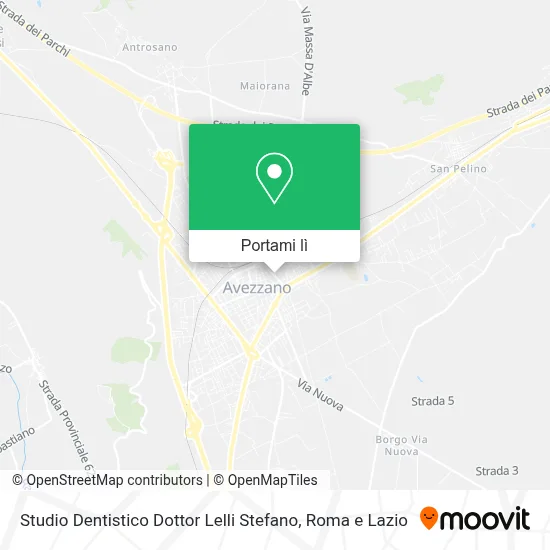 Mappa Studio Dentistico Dottor Lelli Stefano